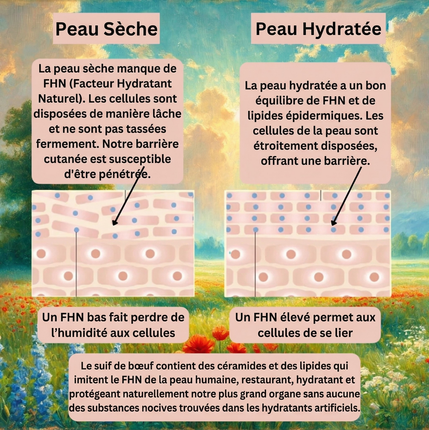 Baume Visage au Suif et Miel Brut