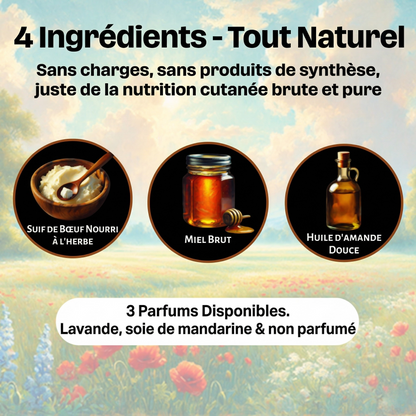 Baume Visage au Suif et Miel Brut