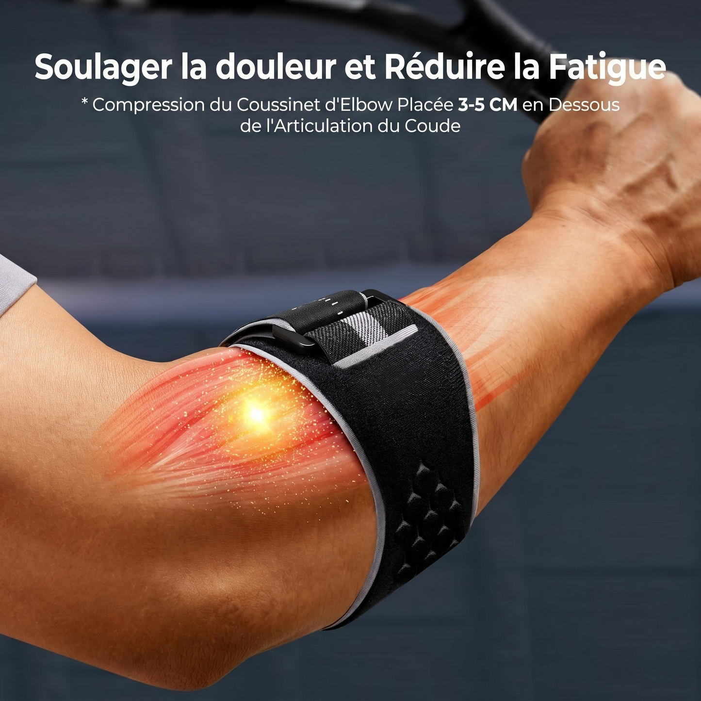 PadelGuard™ — Libérez votre bras, retrouvez le plaisir de jouer