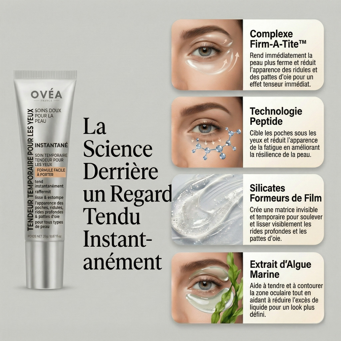 Sérum Tenseur Yeux aux Peptides (Effet Instantané)