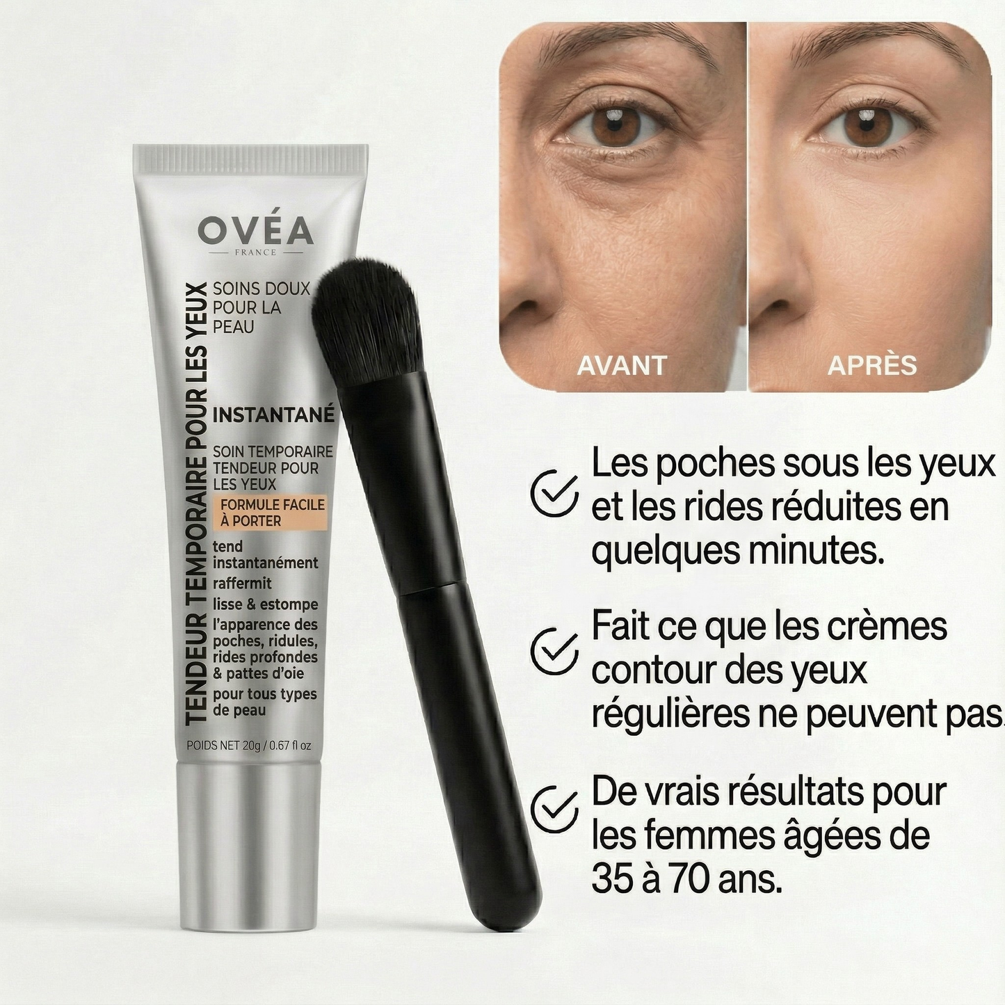 Sérum Tenseur Yeux aux Peptides (Effet Instantané)