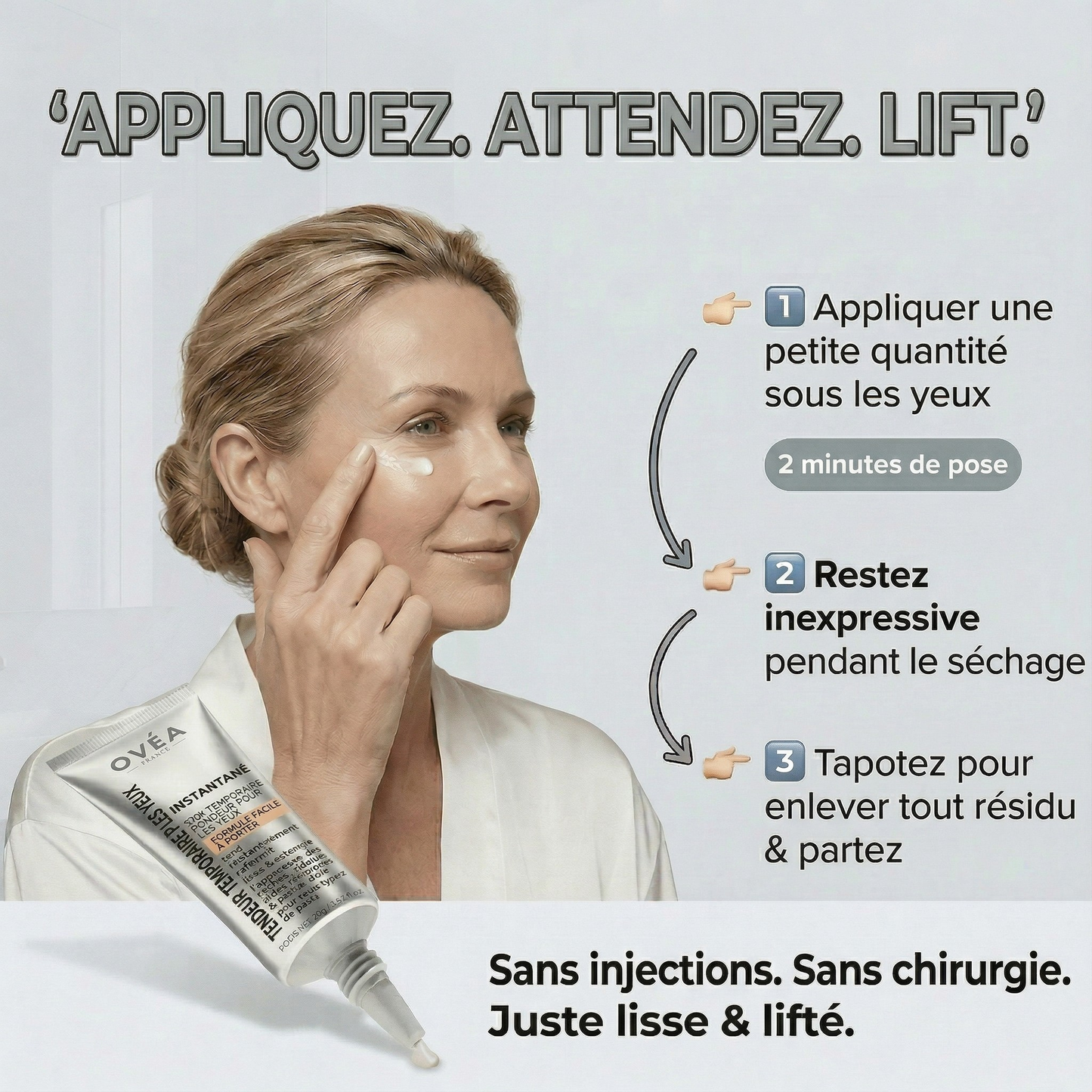 Sérum Tenseur Yeux aux Peptides (Effet Instantané)