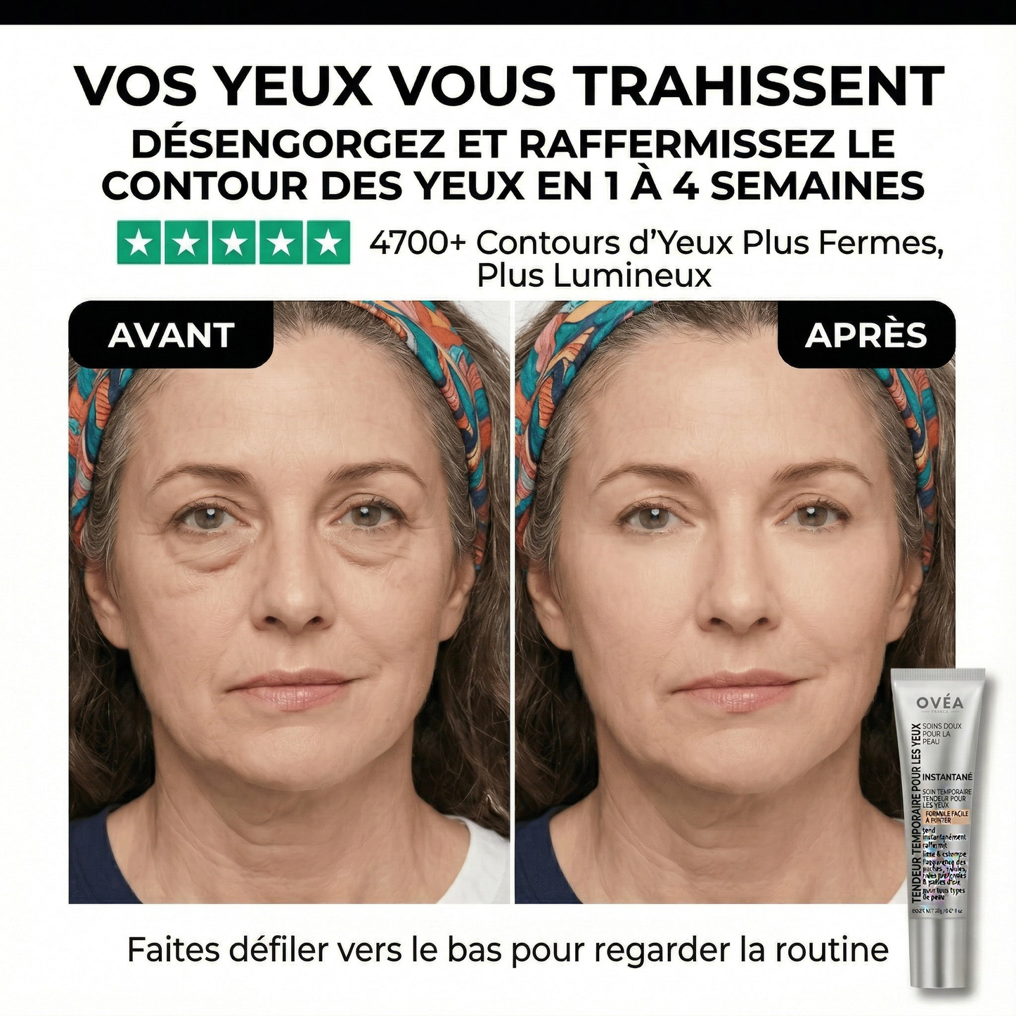 Sérum Tenseur Yeux aux Peptides (Effet Instantané)