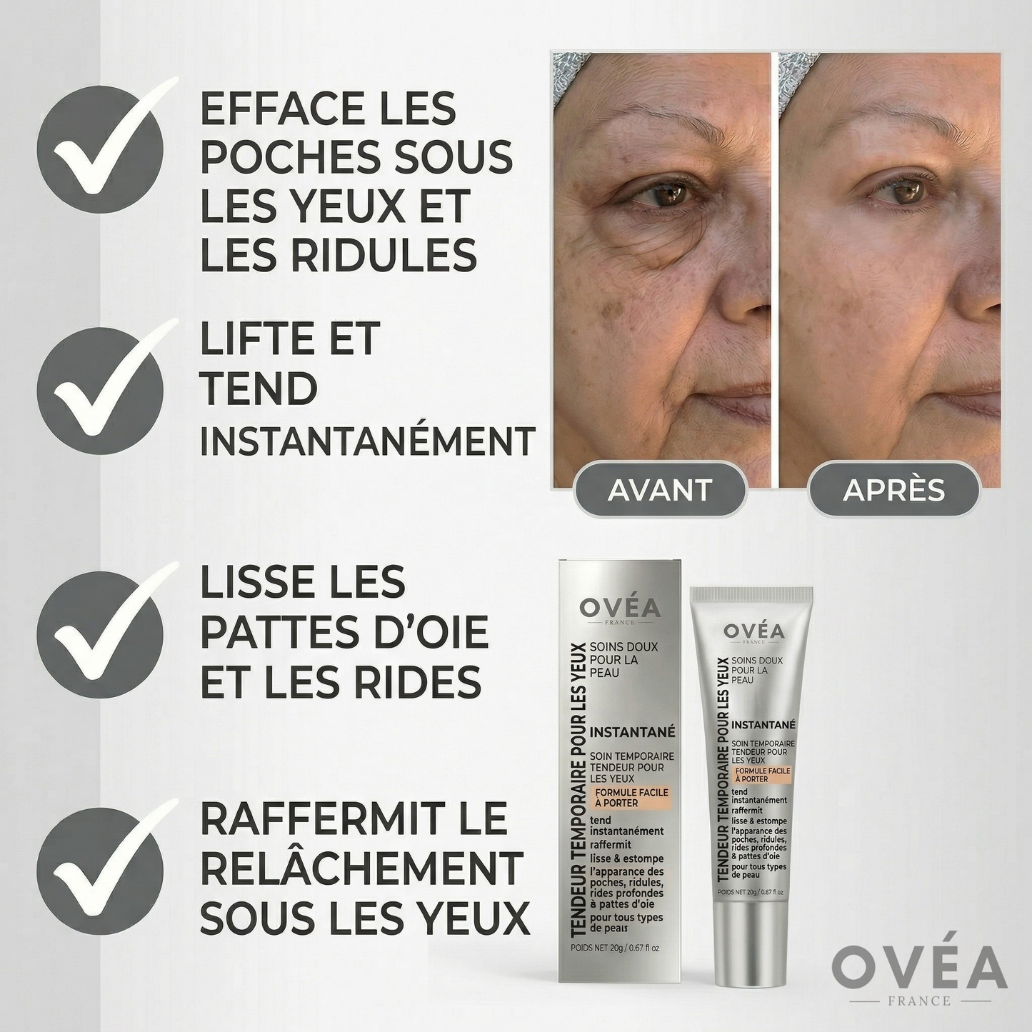 Sérum Tenseur Yeux aux Peptides (Effet Instantané)