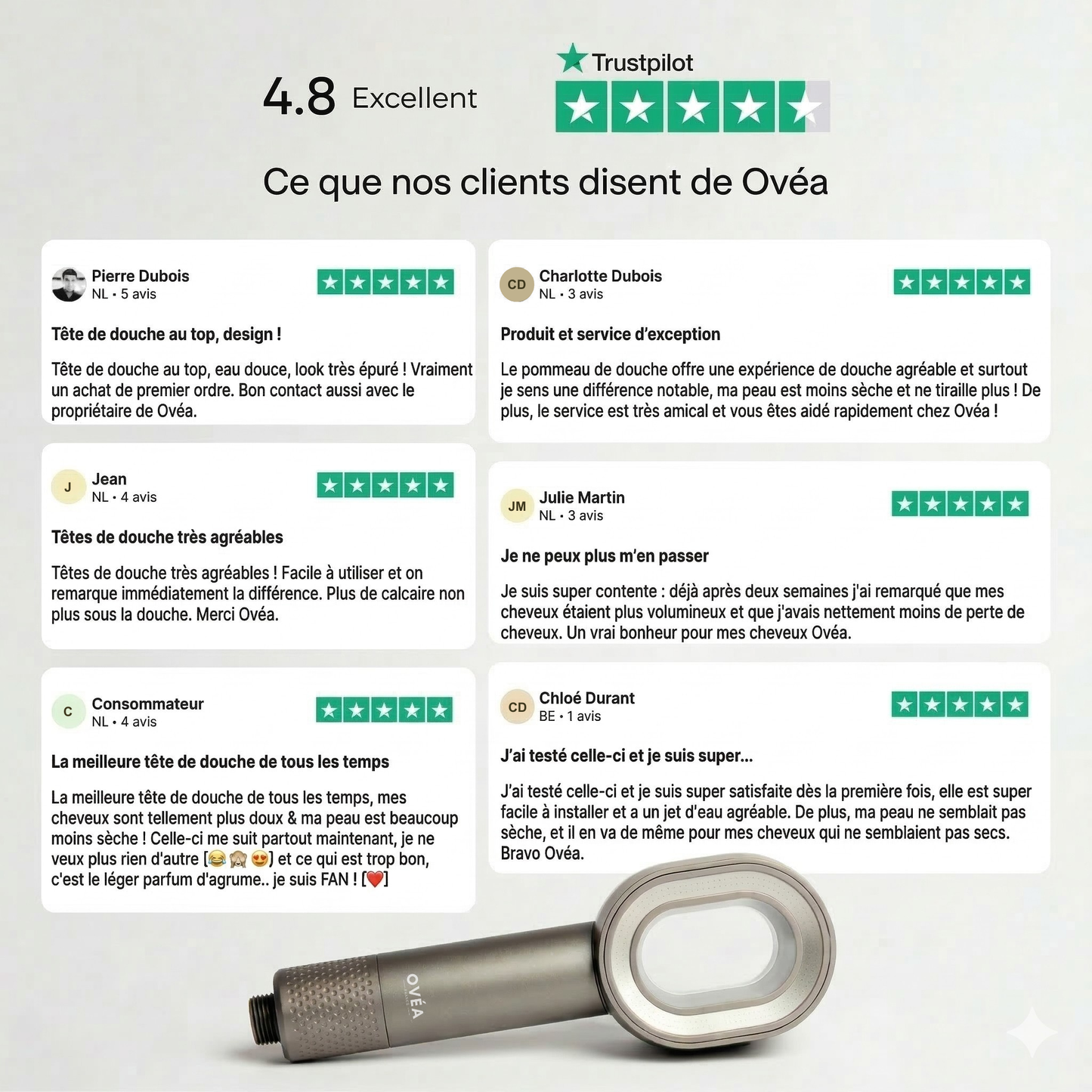 Pommeau de Douche Filtrant Ovéa™